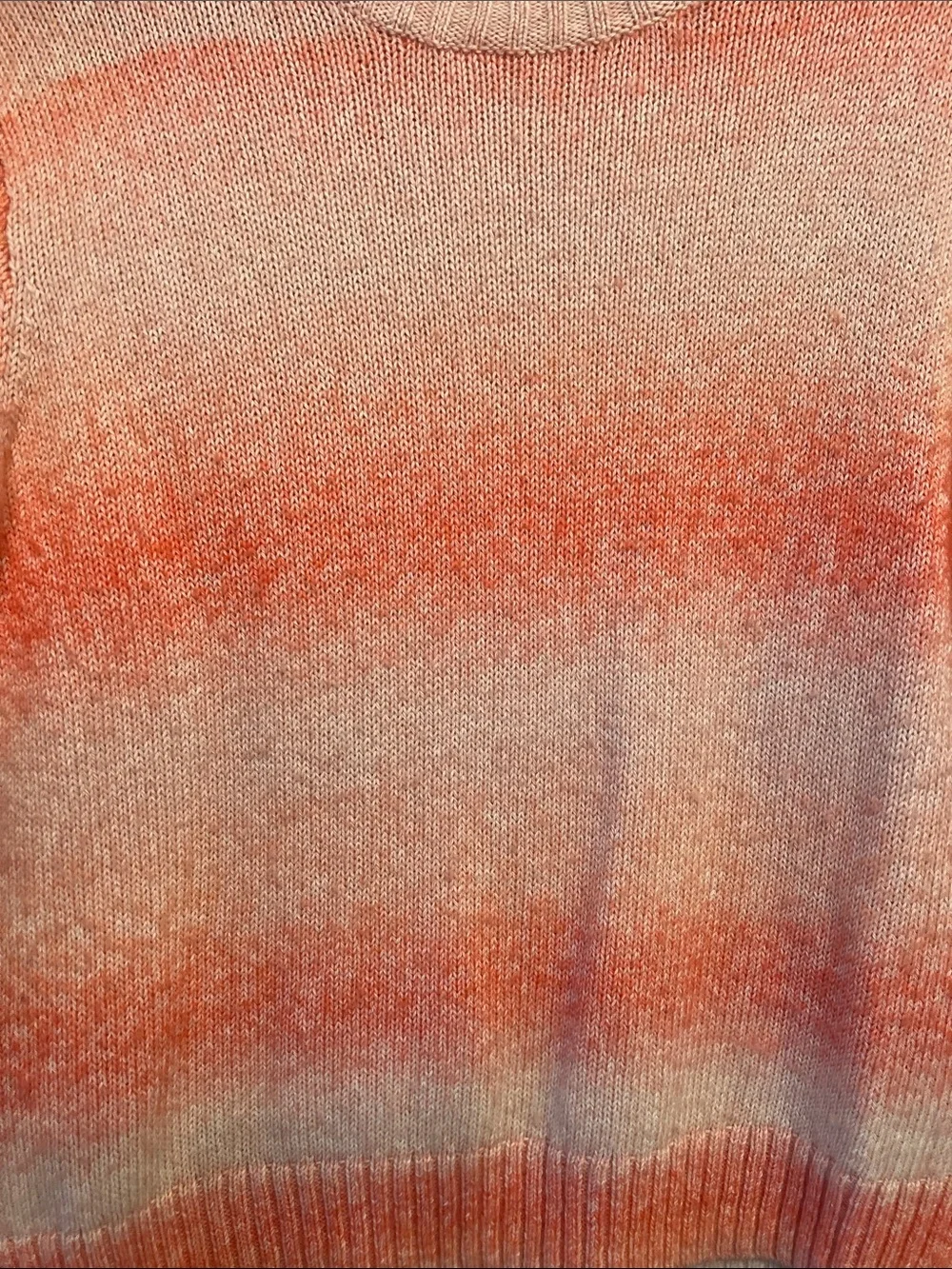 J. Crew Women's Ombre Coral Crewneck Sweater